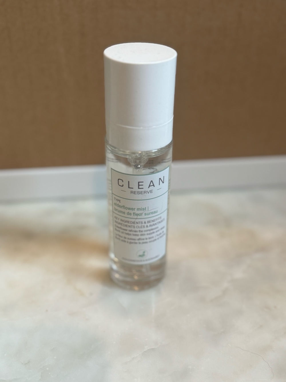 CLEAN Reserve Elderflower Mist Facial Spray — White. New WITHOUT BOX